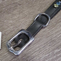 Bling & Padded Leather Dog Collar *new, dirt?stained buckle
