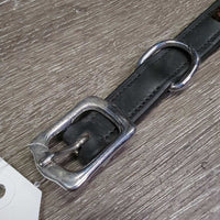Bling & Padded Leather Dog Collar *new, mnr dirt?stained buckle
