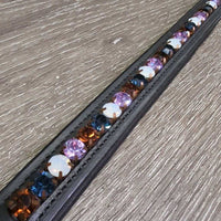 Bling & Padded Leather Dog Collar *new, mnr dirt?stained buckle
