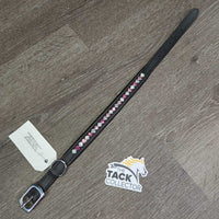 Bling & Padded Leather Dog Collar *new
