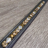 Bling & Padded Leather Dog Collar *new

