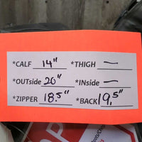 Field Boots, Zips, Air Forms *gc/fair, clean, film, dirt, residue, repaired, scuffs, faded, scratches, taped, torn/holey edges
