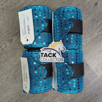 "Glamour Wraps" 4 Sparkley Fleece Polos, bag *new
