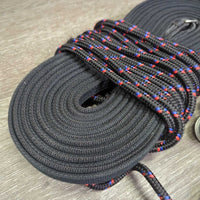 Narrow Nylon web & Rope Double Lungeing System, 6 Snaps, 6 Pulleys *new, residue, film
