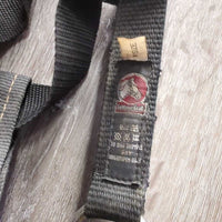 Wide Thick Nylon Web Nutcracker Lungeing Cavesson *gc, older, dirty, hairy, rubs, stains, mnr rust
