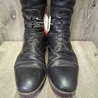 Field Boots, Zips *vgc/gc, mnr rubs, dirt & unstitched heels, R: seam holes, torn & unstitched
