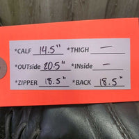 Field Boots, Zips *vgc/gc, mnr rubs, dirt & unstitched heels, R: seam holes, torn & unstitched
