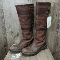 Tall Country Boots *vgc, clean, rubs, scuffs, scratches, faded toes, scraped edges
