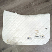 Quilt Jumper Baby Pad, "Ironhill Eq." *gc, dirt, hair, rubs, stains, mnr dingy
