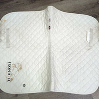 Quilt Jumper Baby Pad, "Ironhill Eq." *gc, dirt, hair, rubs, stains, mnr dingy

