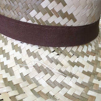 Light Straw Western Hat *like new, loose threads & stains
