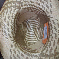 Light Straw Western Hat *like new, loose threads & stains
