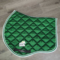 Satin Quilt Jumper Pad, 2x piping *vgc, clean, puckers, mnr hair, rubs, threads, curled edges, puckers
