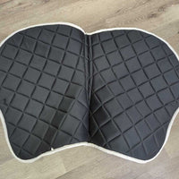 Satin Quilt Jumper Pad, 2x piping *vgc, clean, puckers, mnr hair, rubs, threads, curled edges, puckers
