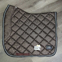 Quilt Dressage Saddle Pad, 2x piping *vgc, clean, mnr hair, snags, dirt, threads, rubs, stains, pills
