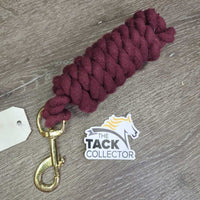 Thin Cotton Lead Rope, snap *xc/vgc, mnr rubs, pulls, scuffs
