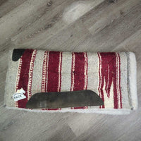 Thick Fleece Lined Western Pad *vgc, clean, pills, shrunk?, rubs, mnr hair

