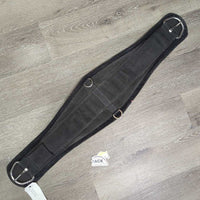 Nylon Web Roper Cinch, Neoprene Velcro Back Liner, 2x D Rings *gc, clean, curled/folded edges, rust, puckers
