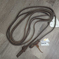Hvy Weighted Split Reins, Loops, Laces, D Rings *gc, scrapes, stains, dirty, dents, dings
