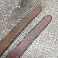 Split Reins *gc/fair, dry, stiff, twisted, creases, NO screws or ties
