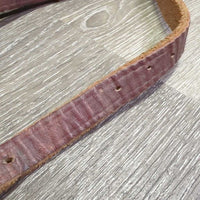 Narrow Leather Breastcollar, Nylon & Fleece? Padded, snap *gc, clean, dusty, rusty, thin fleece & clumpy
