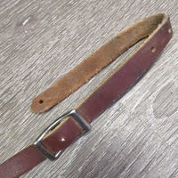 Thick 1.5" W Leather Back Cinch, center strap, conway buckle *vgc, clean, mnr residue, rubs, scrapes, dents, scratches & stains
