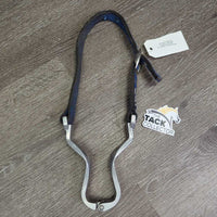Aluminum Nutcracker & Nylon Web Cribbing Collar *gc/fair, dirty, rubs, frays, oxidiized, stains, missing & sharp grommets, rust, older

