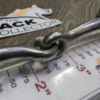 Thin Western Snaffle Bit, Tooled Center Conchos *gc, stains, clean, scuffs, scratches, residue
