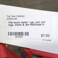 Thin Nylon Halter *vgc, mnr cut tags, stains & dirt
