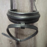 Wide Padded/Rsd Crank Noseband, Flash *gc, clean, rubs, scuffs, film, dry, stiff
