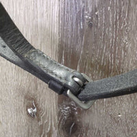 Wide Padded/Rsd Crank Noseband, Flash *gc, clean, rubs, scuffs, film, dry, stiff
