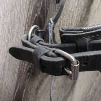 Wide Padded/Rsd Crank Noseband, Flash *gc, clean, rubs, scuffs, film, dry, stiff
