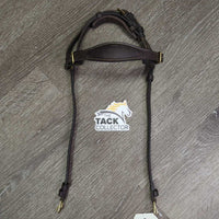 Monocrown Drop Noseband, chin pad *vgc clean, residue, loose threads
