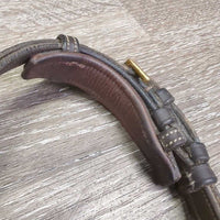 Monocrown Drop Noseband, chin pad *vgc clean, residue, loose threads
