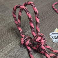 Thick Stiff Nylon Rope Halter, rubber end *vgc/xc, clean, mnr rubs, snags & stains

