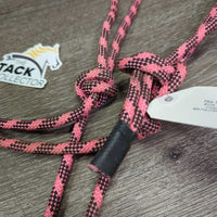 Thick Stiff Nylon Rope Halter, rubber end *vgc/xc, clean, mnr rubs, snags & stains
