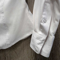JUNIORS LS Show Shirt, snap collar *gc, puckers, rubs, pills, faded tag, older
