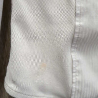 JUNIORS LS Show Shirt, snap collar *gc, puckers, rubs, pills, faded tag, older
