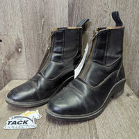Paddock Boots, zips *vgc/fair mnr dirt, scuffs, scratches & toe dents, v.torn inside seams
