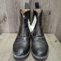 Paddock Boots, zips *vgc/fair mnr dirt, scuffs, scratches & toe dents, v.torn inside seams
