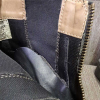 Paddock Boots, zips *vgc/fair mnr dirt, scuffs, scratches & toe dents, v.torn inside seams
