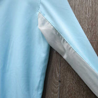 LS Sun Show Shirt, 1/2 Snap Up, snap collar, Mesh Sleeves *vgc, mnr threads, stains
