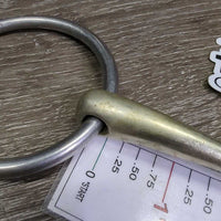 Narrow Thin Loose Ring Snaffle Bit *gc, clean, stains, scratches, rubs, residue
