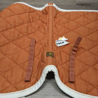 Dressage Quilt Saddle Pad, tabs *gc, faded, puckers, clean, stains, dingy, older, rubs, pills
