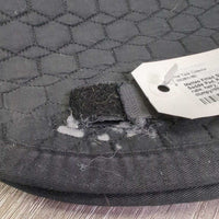 Fitted Sheepskin Dressage Saddle Pad, Rolled Edge *gc, clean, rubs, hairy, holes, pills, faded, clumpy/thin pommel
