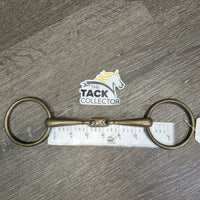 Hvy Med French Link Hvy Loose Ring Bit, Center Lozenge *gc, clean, stains, residue, scratches, older
