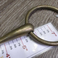 Hvy Med French Link Hvy Loose Ring Bit, Center Lozenge *gc, clean, stains, residue, scratches, older
