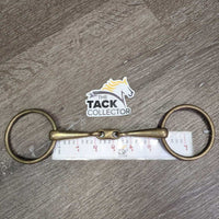 Hvy Med French Link Hvy Loose Ring Bit, Center Lozenge *gc, clean, stains, residue, scratches, older
