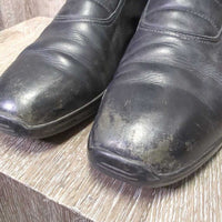 Dress Boots *gc, rubs, scuffs, unstitched seams, scratches, cracked edges
