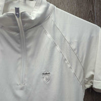 SS 1/4 Zip Show Shirt *vgc, mnr hair, threads
